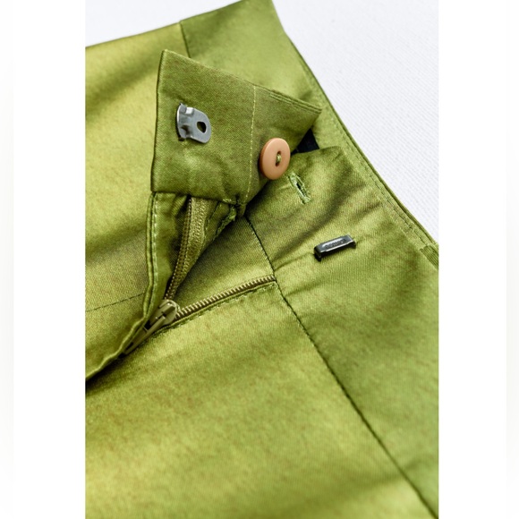 Zara TIE DYE SATIN EFFECT WIDE LEG PANTS - Picture 4 of 4